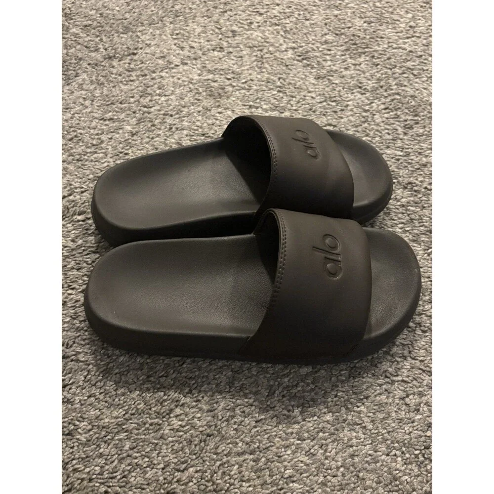 Alo Yoga Slides Espresso Women's Size 7